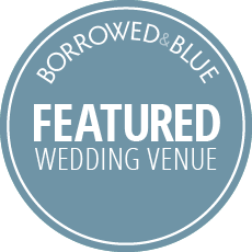 Borrowed & Blue logo. Text: Featured Wedding Venue