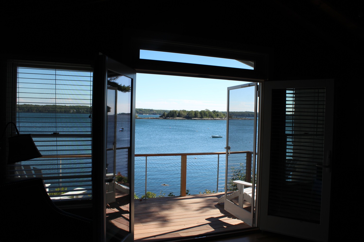 Hideaway Cabin view of Linekin Bay.