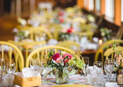 Wedding reception tables