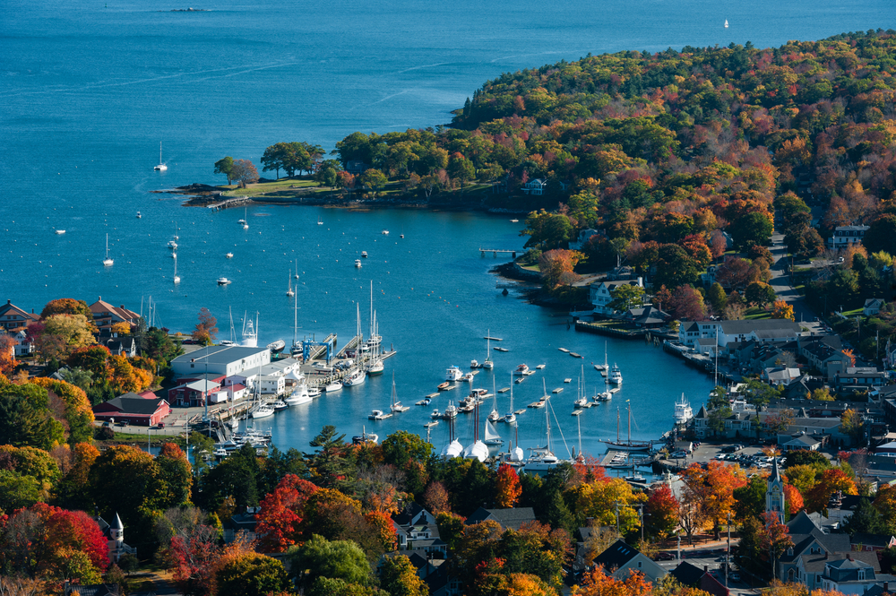 Map of Boothbay Harbor, Maine - Live Beaches