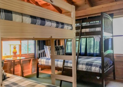 Two bunk beds.