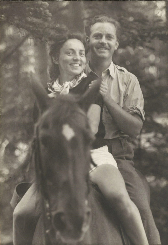 Couple on Horseback.