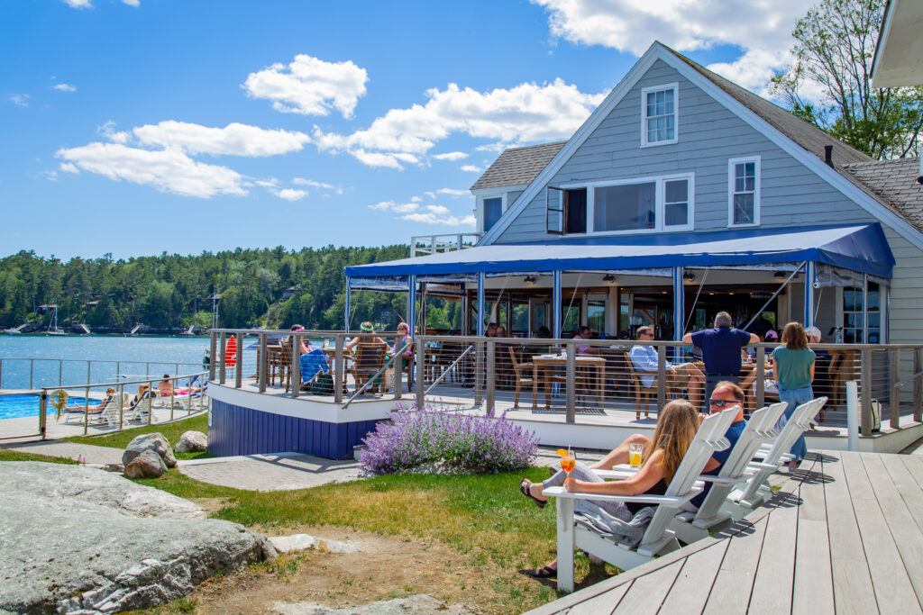 Deck Bar & Grill at Linekin Bay Resort